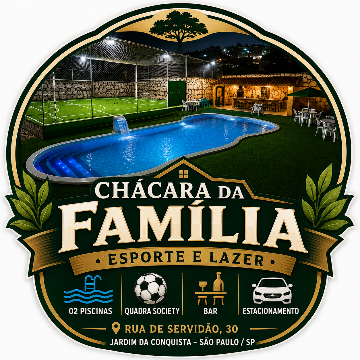 Chácara da Família — espaço com piscina na Zona Leste de SP